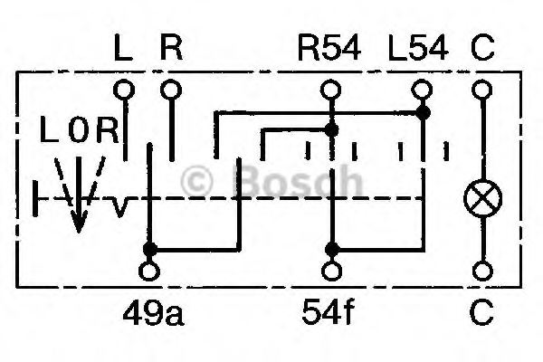 BOSCH 0 341 301 005 Control Stalk, indicators